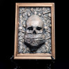 ☠ 3D Three Wise Skulls Picture Frame Decor