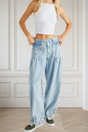 🔥LAST DAY 50% OFF🔥2025 New In Lotus Tube Jeans(BUY 2 FREE SHIPPING)