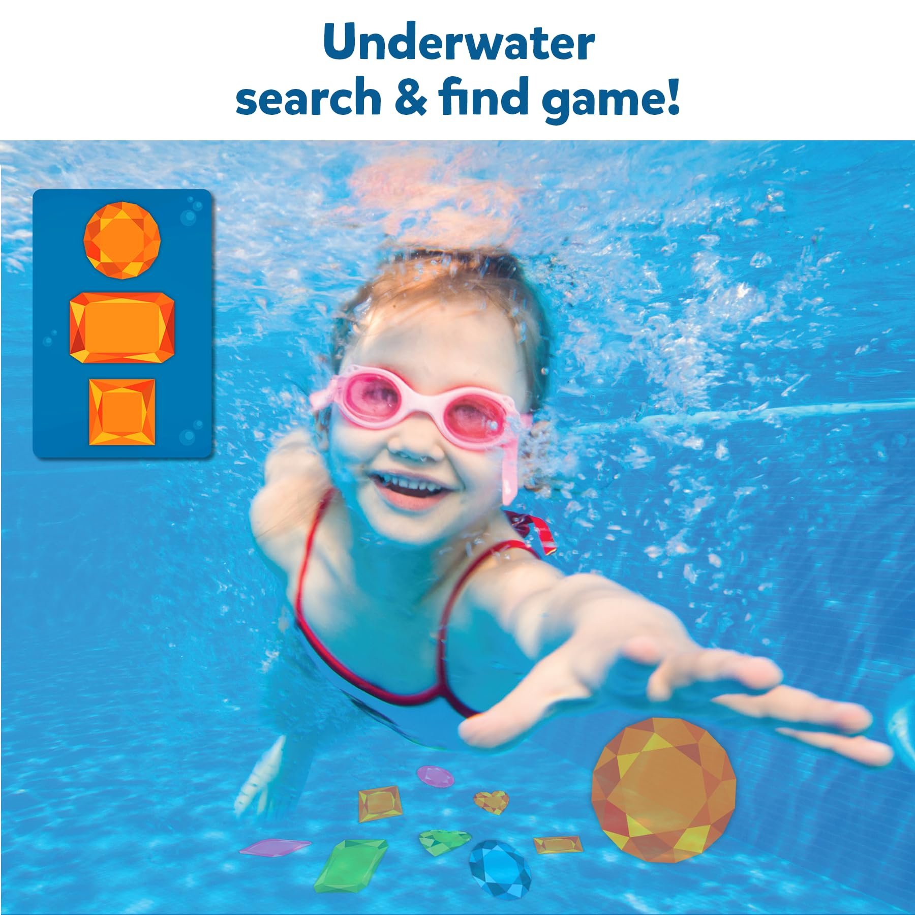 🎁TikTok Last Day Sale - 70% OFF🎉Skillmatics Pool Toys & Underwater Diving Game,Seek & Splash Numbers Gem