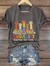 Women's Equality Hurts No One Printed T-shirt