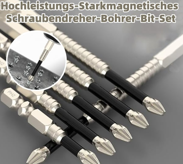 🔥Letzter Tag Aktion 50 % RABATT🔥Hochmagnetischer Schraubendreher-Bohrer-Bit-Satz