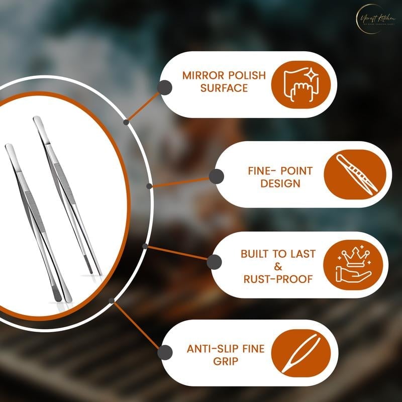 🔥Last Day Promotion 70% OFF🔥Non-Slip Kitchen Tweezers(2 Pcs)