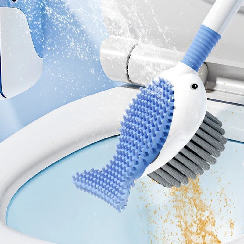 🎁TikTok Last Day Sale - 70% OFF🎉Wall-Mounted Suction Cup Toilet Cleaning Brush Set