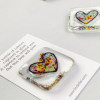 (🌲Early Christmas Sale- 49% OFF) Rainbow Fused Glass Heart Pocket Hug Token