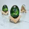 Inspired by the popular video game, Handcrafted Resin Wood Eggs with Rusty Sword Decoration