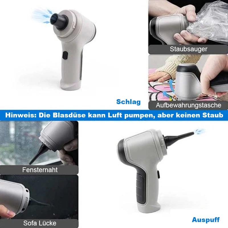 (🔥 Heißer Verkauf-Kostenloser Versand🔥)3 In 1 Kabelloser Mini-Handstaubsauger