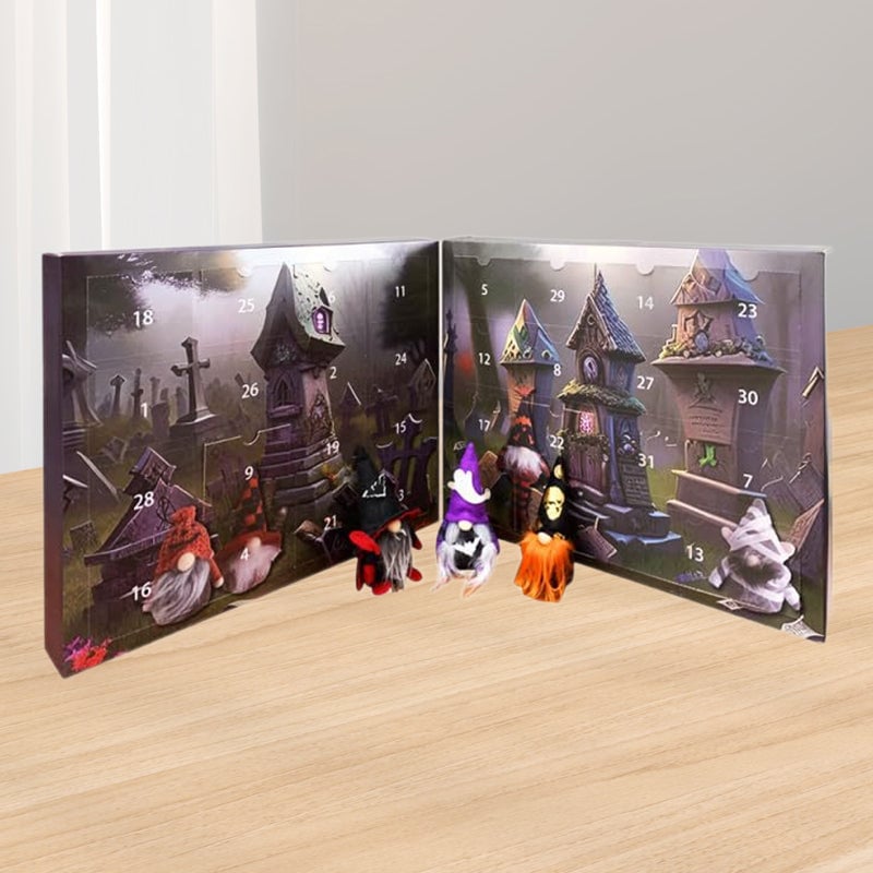 TikTok Last Day Promotion -60% OFF🎉2024 Halloween Gnome Puzzle Countdown Calendar👻