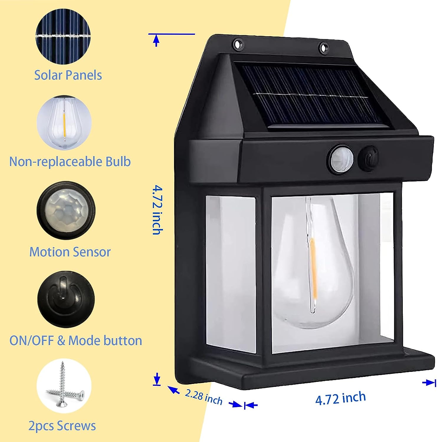 🔥LAST DAY 50% OFF🔥-2023 New Outdoor Solar Wall Lamp