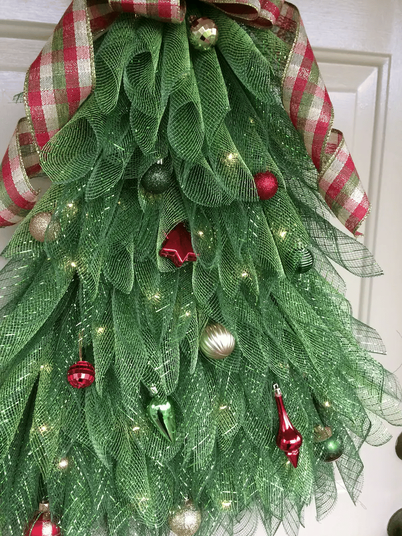 🔥Last 4 hours 60% OFF🎄Christmas Tree Pine Wreath With Light