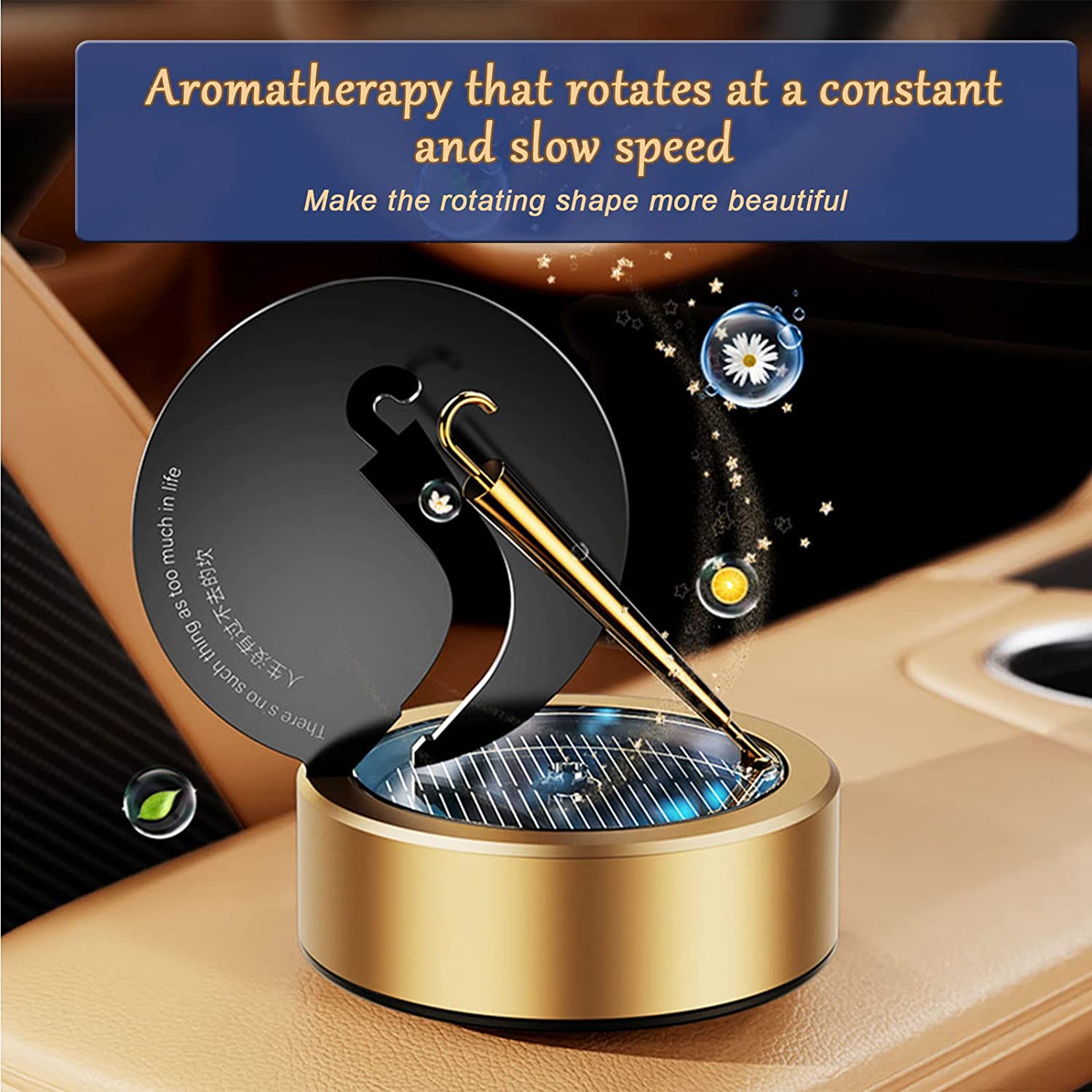 Rotating Umbrella Solar Car Aromatherapy