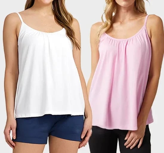 🔥Locker sitzendes Tank-Top mit integriertem BH