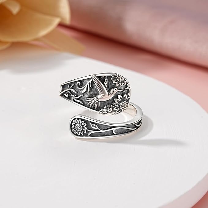 🔥Last Day Promotion 70% OFF🐦️Hummingbird Spoon Ring