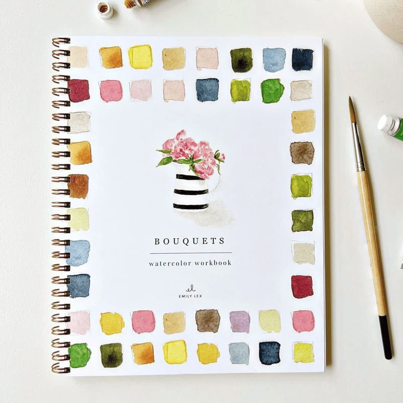 🔥 Letzter Tag: 49% Rabatt! 🖼️ Anfängerfreundliches💕 Aquarell-Workbook