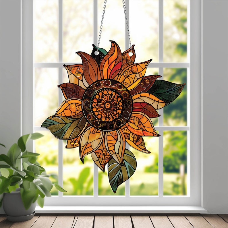 🔥Last Day 50% OFF🌈Sunflower Acrylic Window Hanging