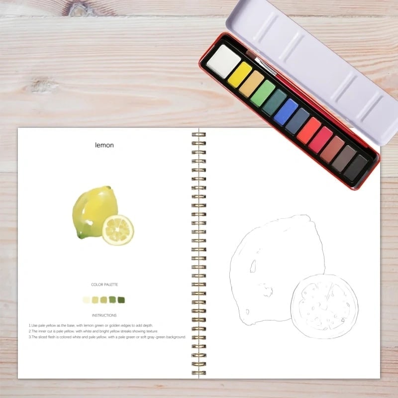 🔥2025 New Theme🖼️Beginner-Friendly💝Watercolor Workbook