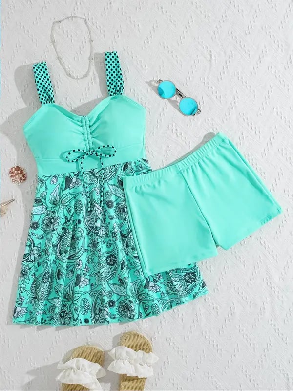 🔥👙2025 Women's V Neck Swimdress