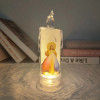 LED Prayer Flameless Candles,Christmas Easter Gift