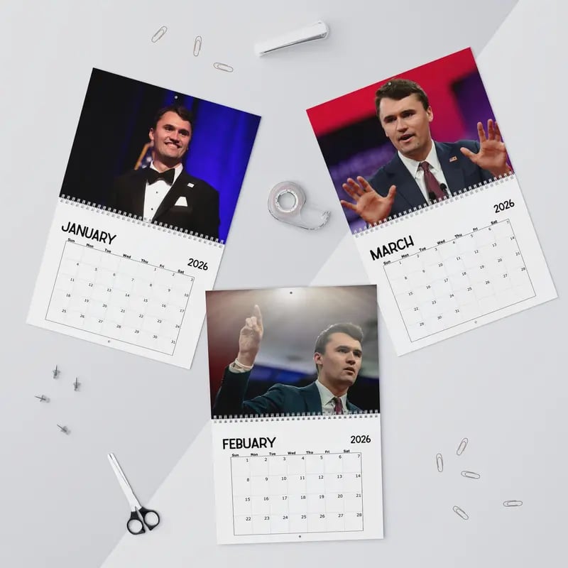 2026 Charliie Kirk Calendar & 🙏RIP Charlie Kirk🙏