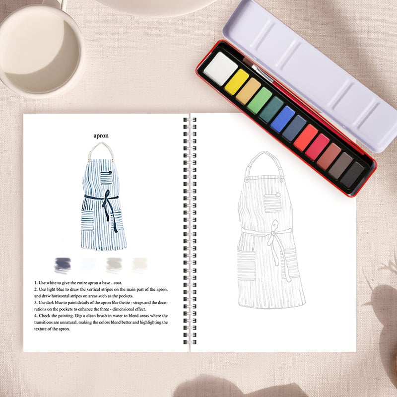 🍪Baking Watercolor Workbook