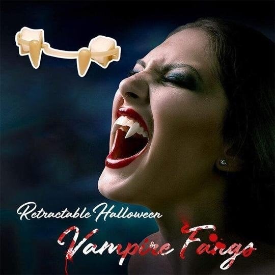 💥Early Halloween Hot Sale- 50% OFF & Buy 2 get 1 free💥 Automatic Retractable Vampire Fangs