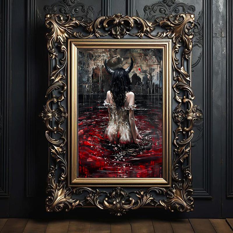 🔥Last Day 50% OFF - Witches Halloween Wall Art DarkGothic Decor for Home Library🔮