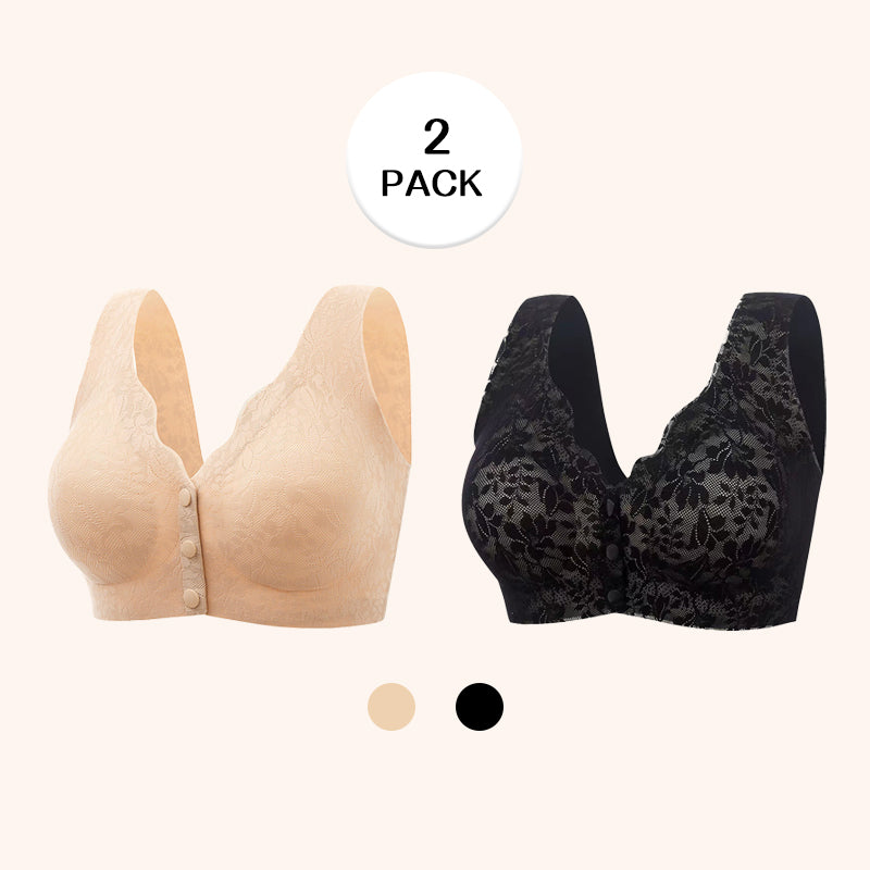 🎁LAST DAY 45% OFF🎁New Arrivals Front Closure Zero Feel Lace Full Coverage Bra