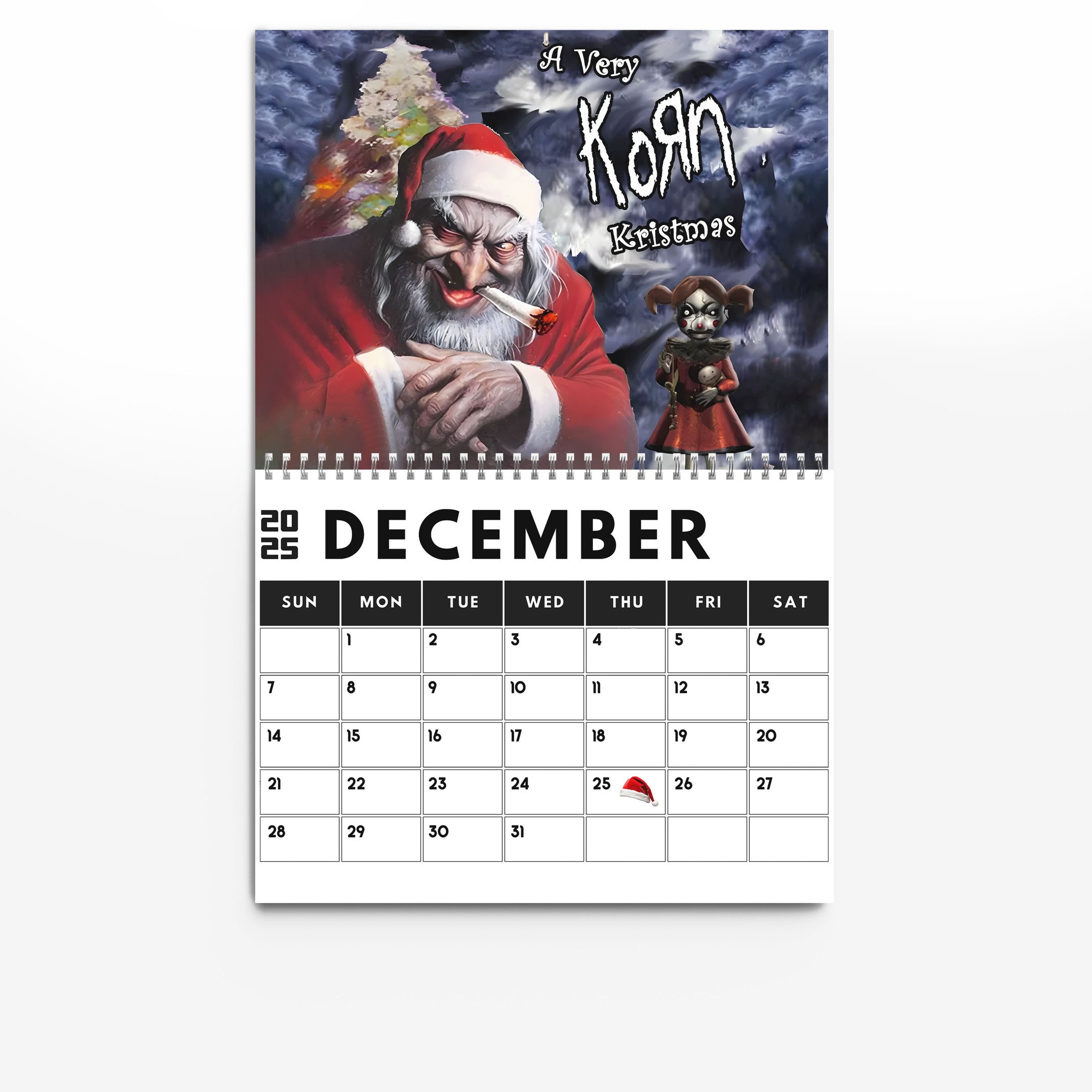 🔥LAST DAY SALE 50% OFF🎸2025 KORN WALL CALENDAR