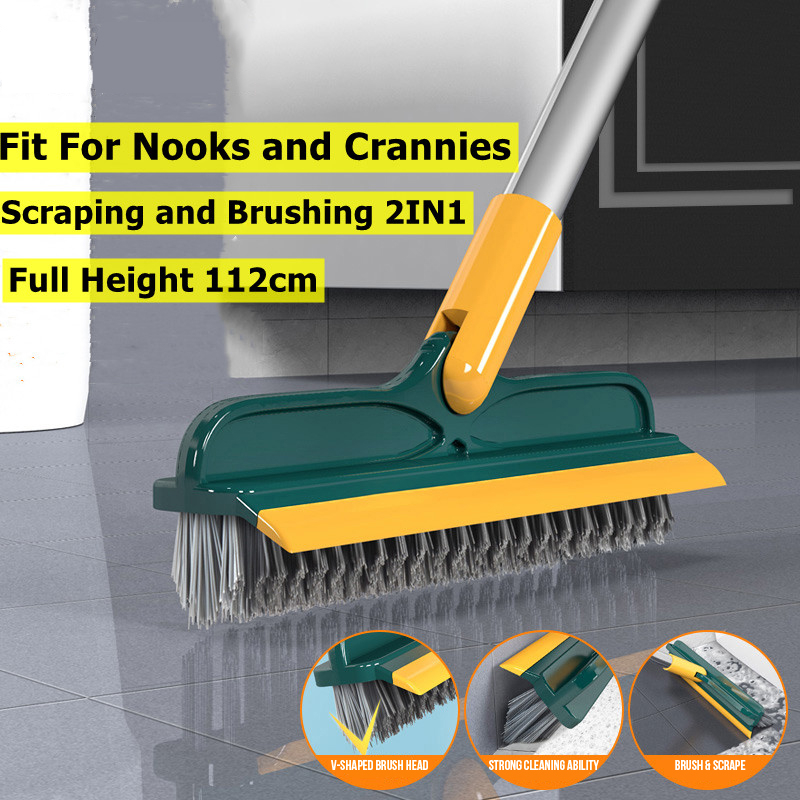 (❤️Mother's Day Sale- 50% OFF) 2 In 1 Floor Brush(Brush + Scrape)