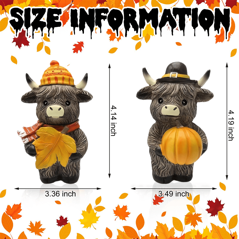 💥LAST DAY SALE 50% OFF💥Highland Cow Figures 2Pcs