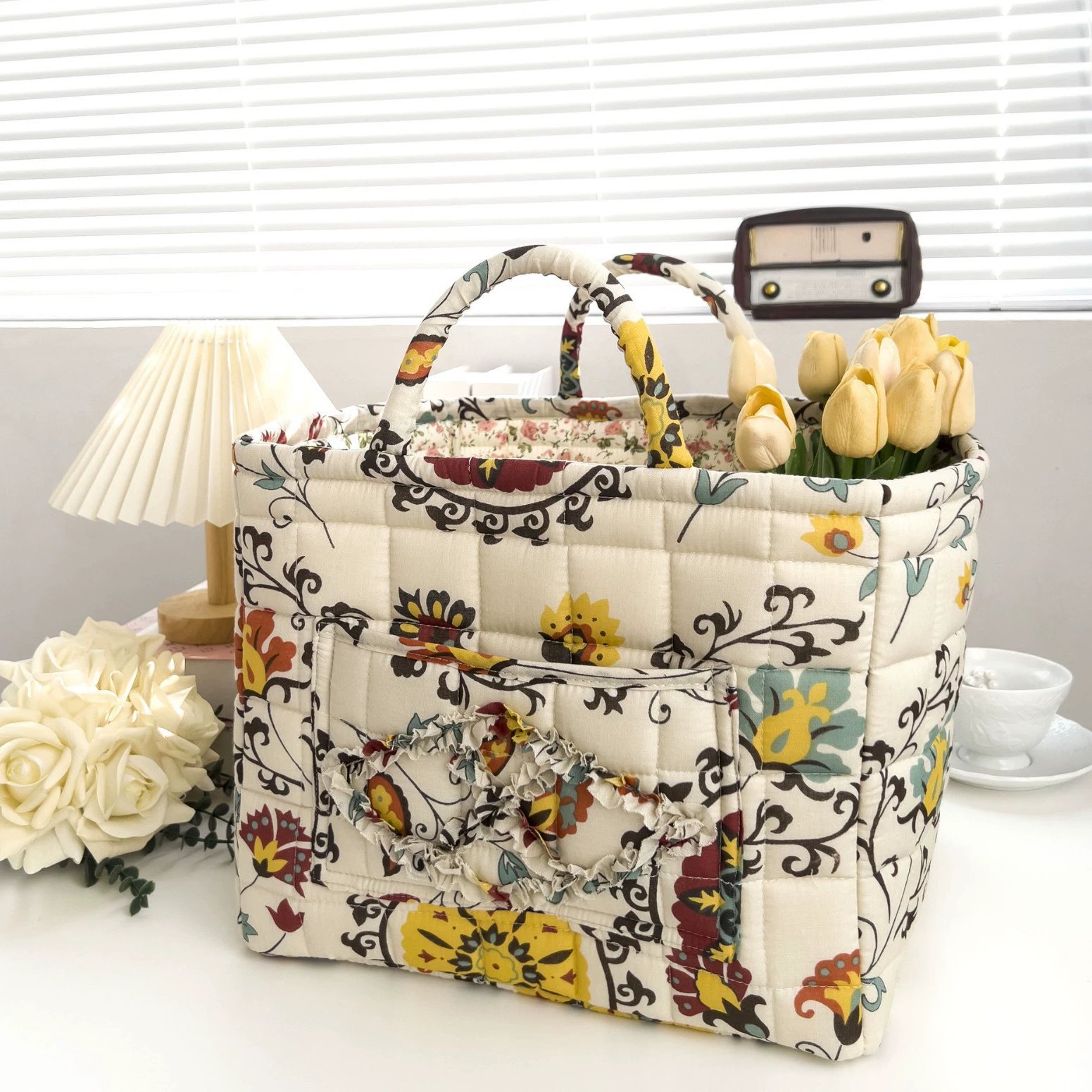 💥Only $14.99 Last Day Promotion!🎁💥-Boho Fabric Storage Basket