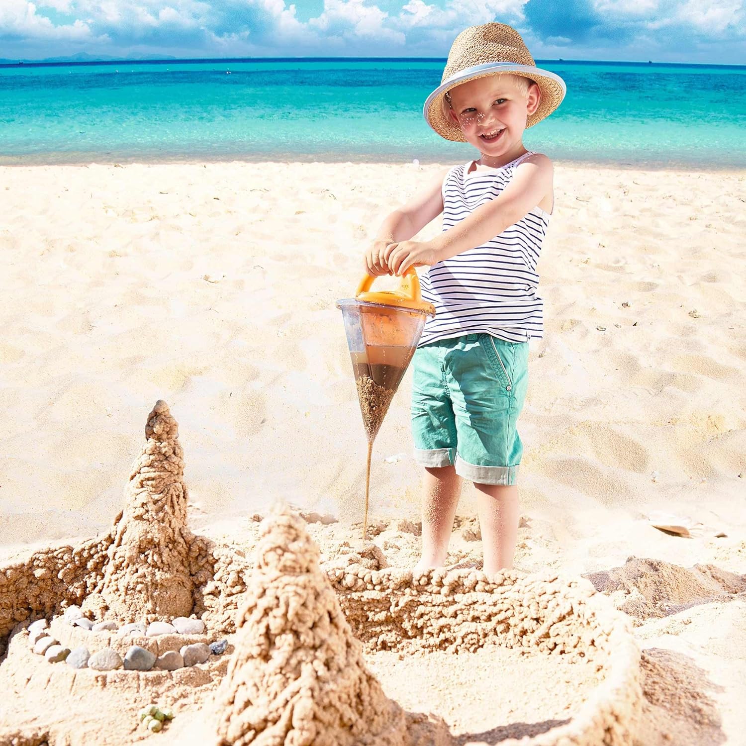 🏖️Spilling Funnel Sand and Water Mixing Toy