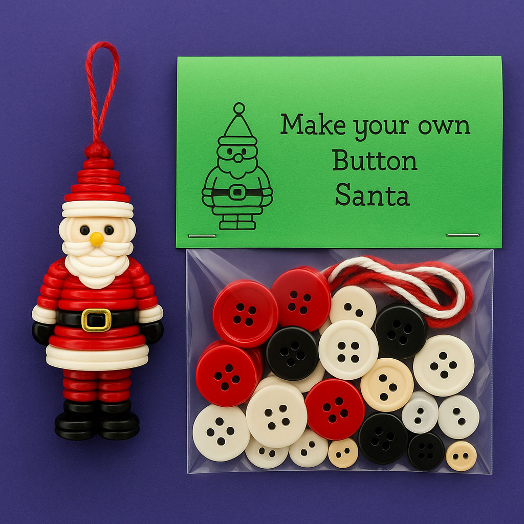 ☃️ DIY Button Snowman Decoration Kit | Handmade Christmas Craft | Fun for Kids & Adults | Perfect Holiday Gift👍🔥 99% of people would buy this option Full range of styles (6-pack)