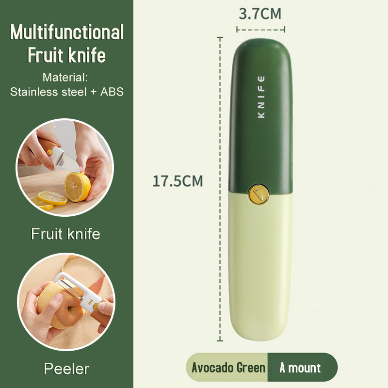 (🔥Last Day Promotion- SAVE 48% OFF)2 in 1 Multifunctional Fruit Knife(buy 2 get 1 free now)