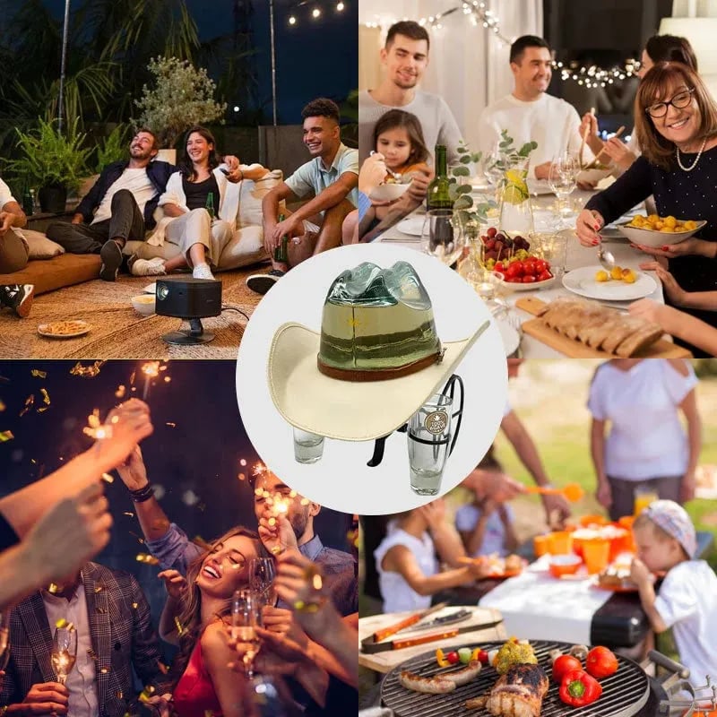 🎁TikTok Last Day Sale - 70% OFF🤠Cowboy Hat Bottle Holder – Refillable Design