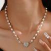 🎄Christmas Sales 49% OFF- 2024 New Magnetic Pearl Heart Necklace