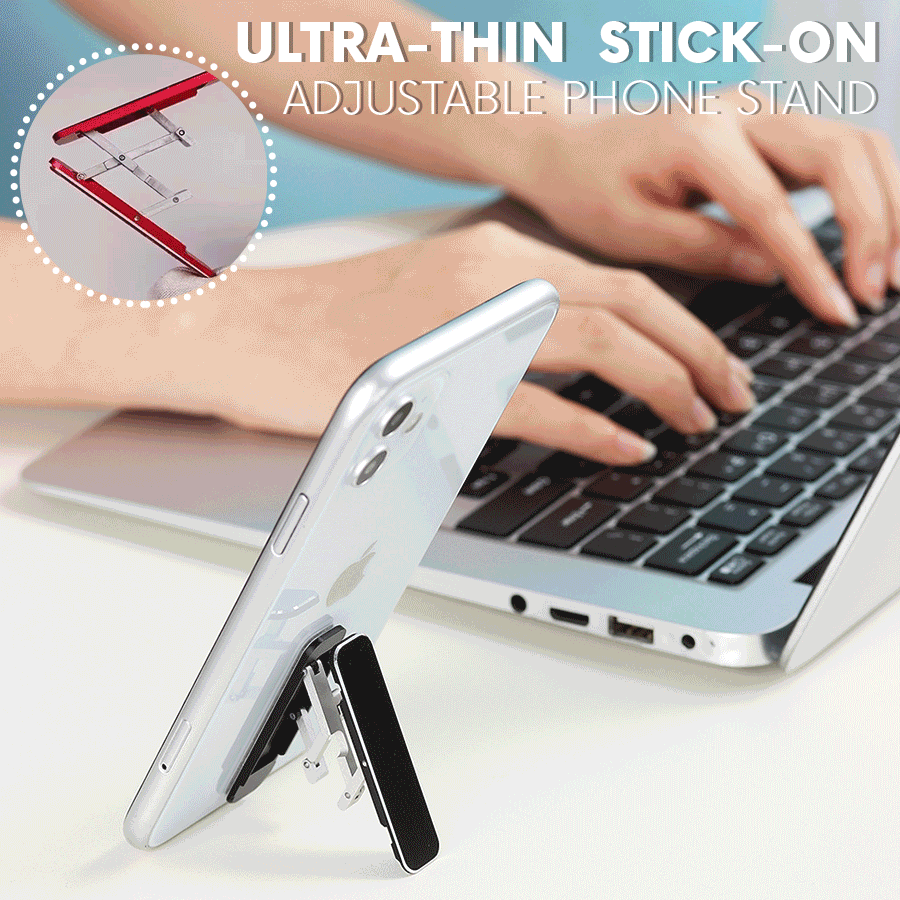 Ultra Thin Stick-On Adjustable Phone Stand(Buy 3 get Free shipping)