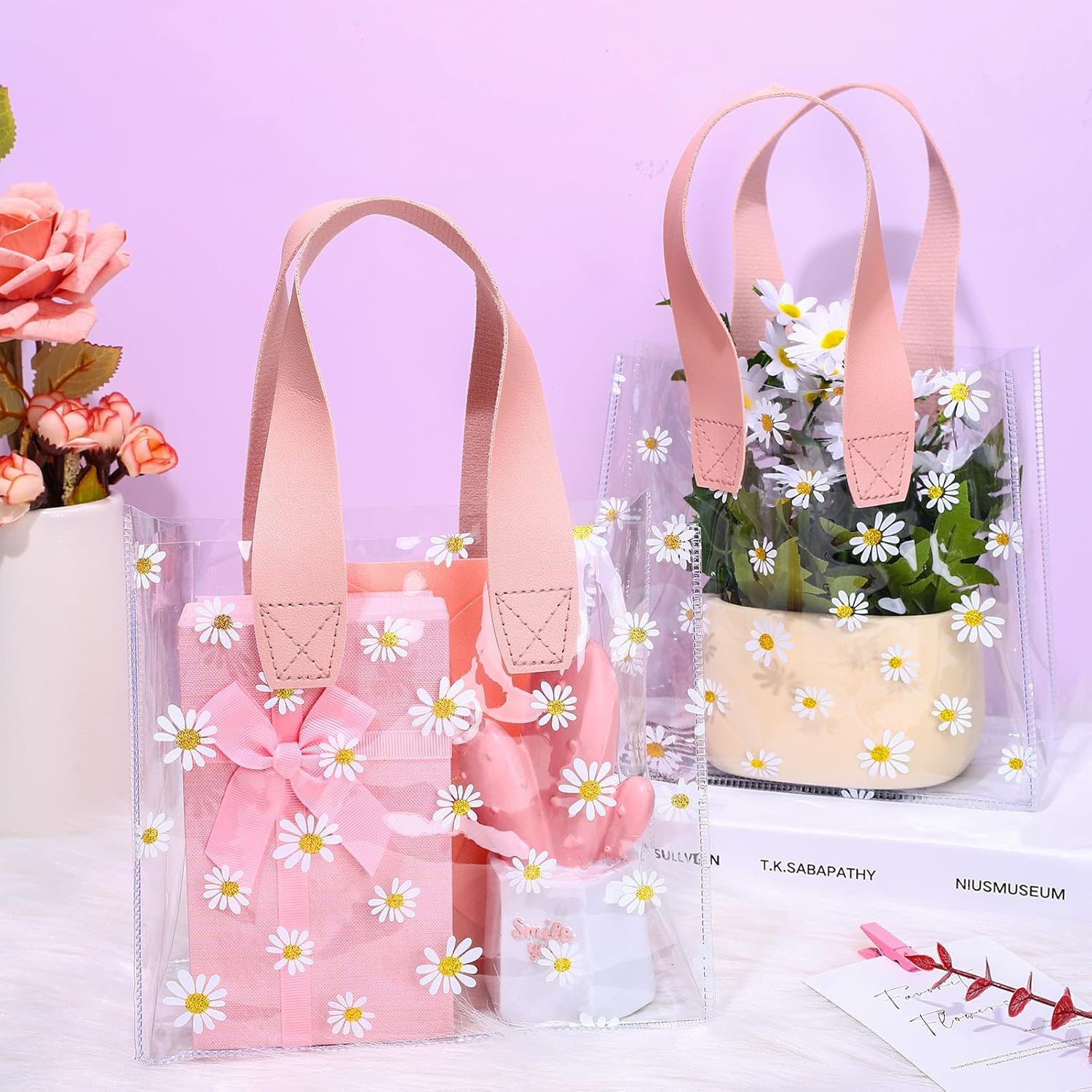 🎁TikTok Last Day Sale - 70% OFF🎉Transparent flower printed gift bag