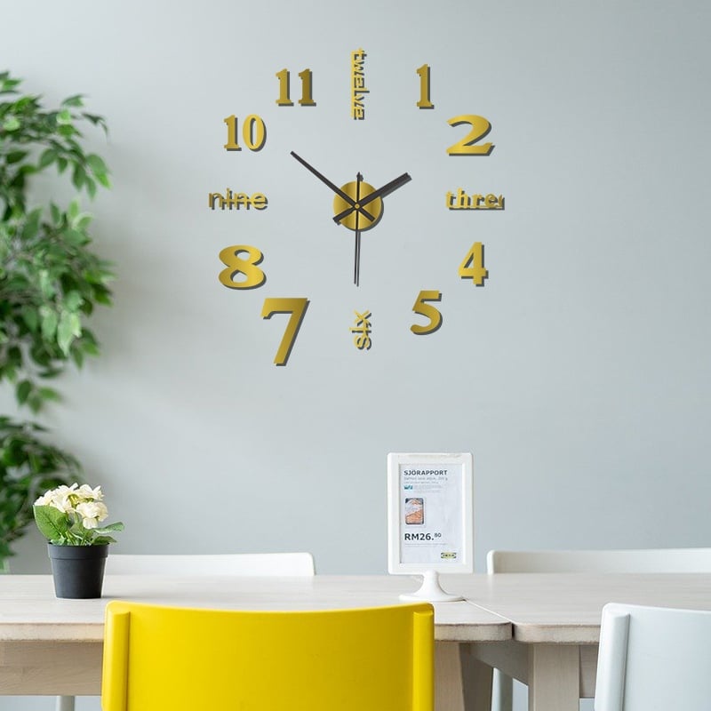 🔥Last Day Promotion 50% OFF⏰ 3D Wall Decal Decorative Clock