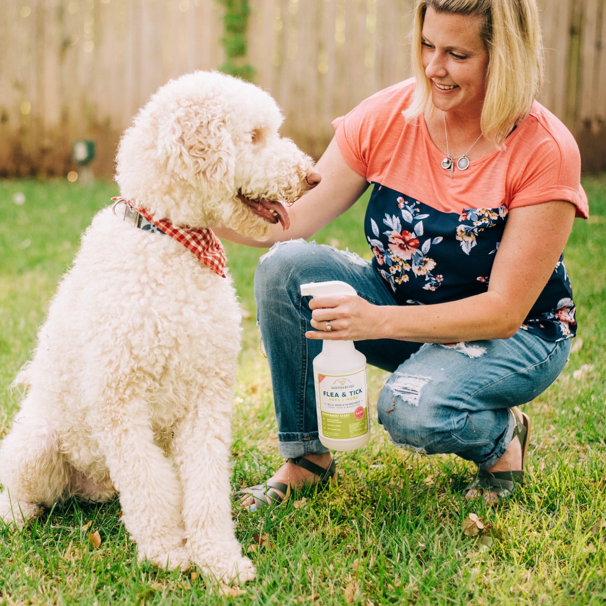 Flea & Tick Spray for Pets + Home with Natural Essential Oils
