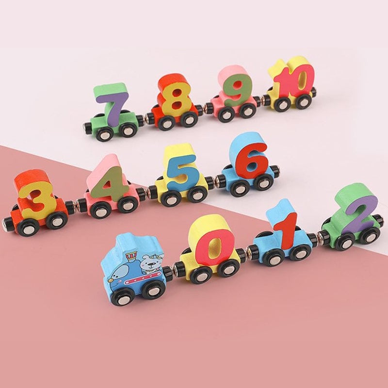 (🎄Christmas Hot Sale🔥🔥)Wooden Digital Train Toy(BUY 2 FREE SHIPPING)