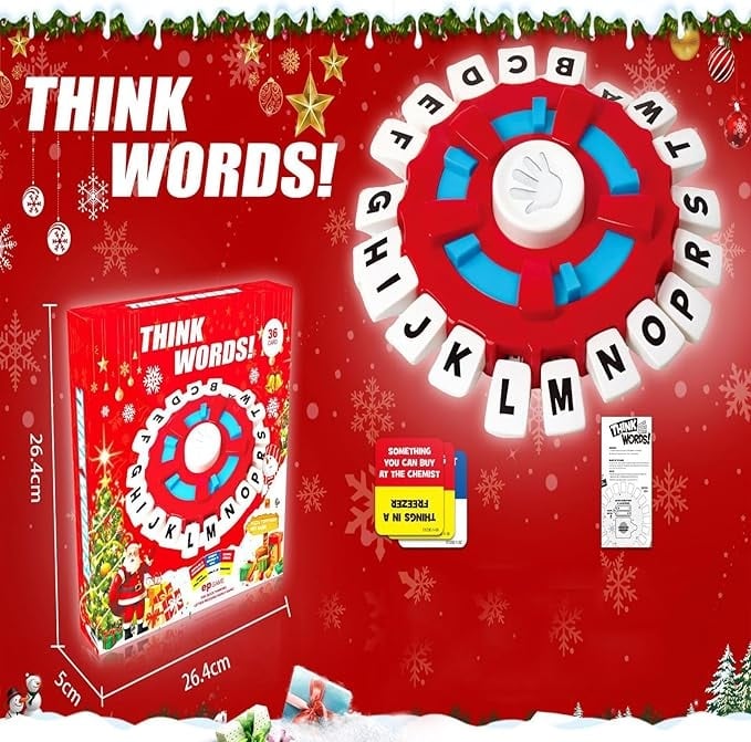 🎅Christmas Sale 49% OFF🎄🔥Word Game | Fast-Paced Family Board Game | Learning Game Great for All Ages🔥