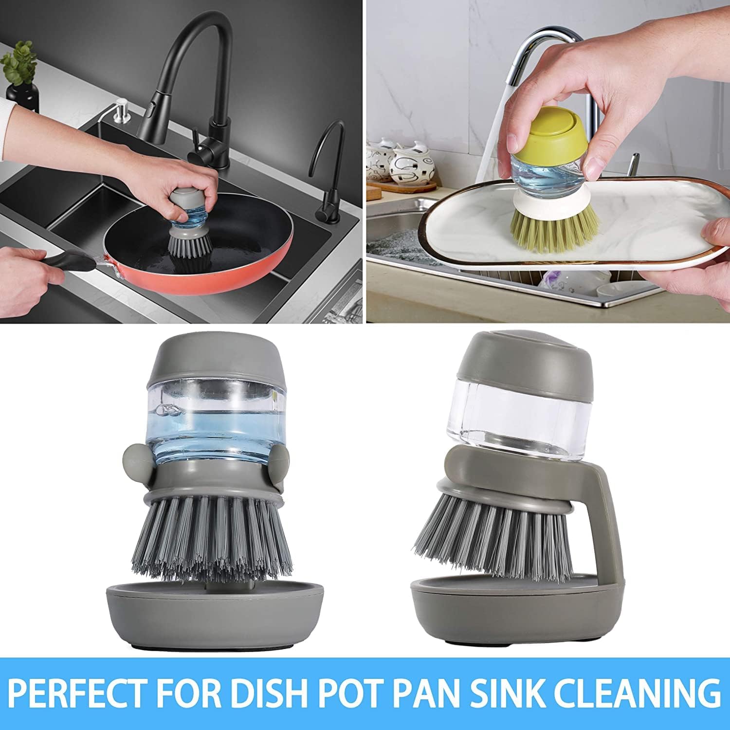 (🎄Christmas Hot Sale - 49% OFF) Soap Dispensing Palm Brush