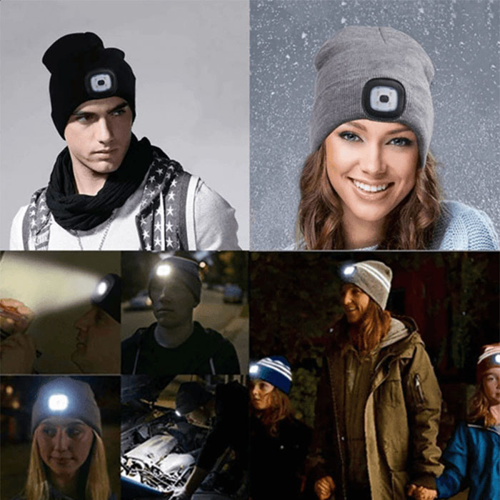 (Christmas Hot Sale- 48% OFF) Led Knitted Beanie Hat- BUY 3 FREE SHIPPING