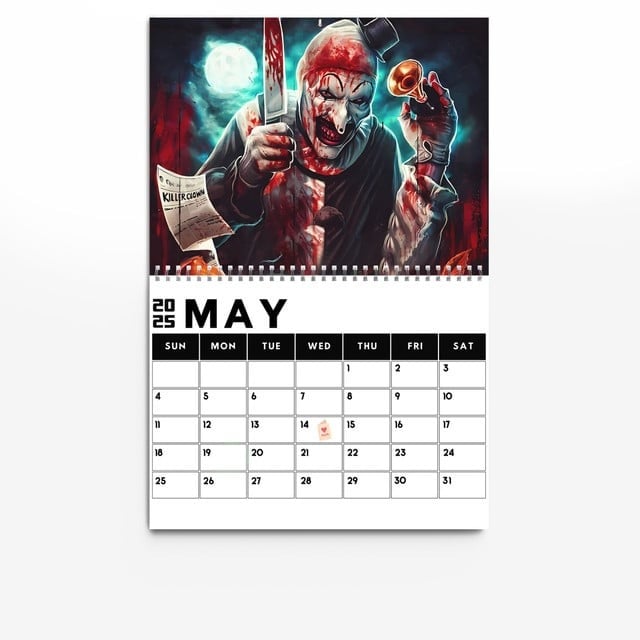 2025 Terrifier Themed Calendar