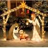 (🌲Early Christmas Sale- 50% OFF) Warm White LED Holy Family Yard Decoration⛪Buy 2 Get Extra 10% OFF & Free Shipping