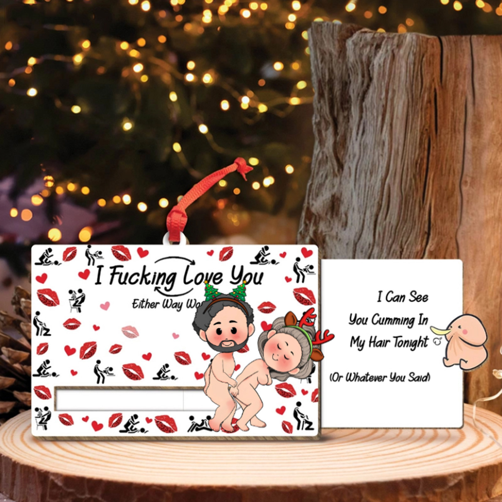 ✨TikTok Black Friday Deals - 70% OFF🎁I Love You - Personalized Wooden Slider Card