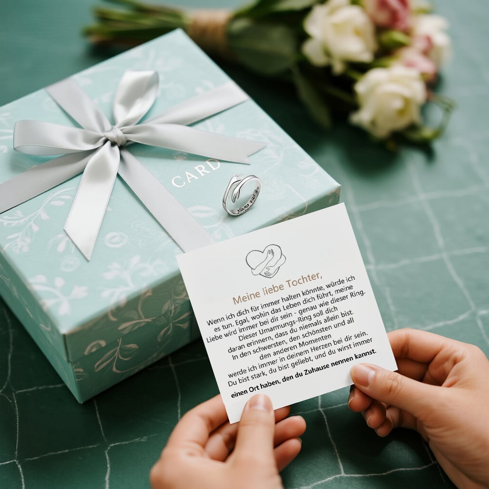 🔥Letzter Tag Verkauf 49% Rabatt💖 Umarmungsring – Ein Symbol der Liebe und des Schutzes