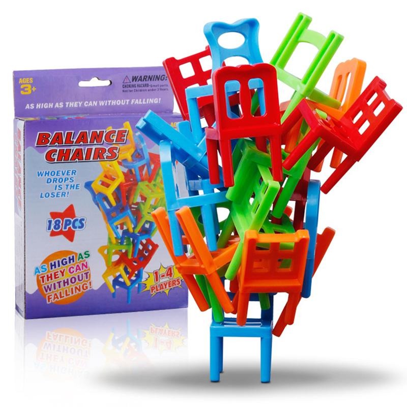 Chairs Stacking Tower Balancing Game - Buy 2 Get 1 Free