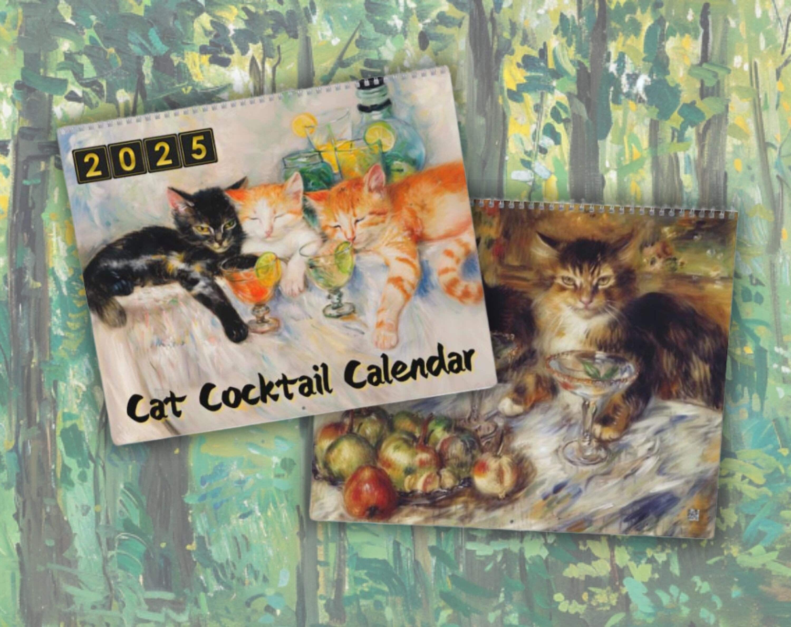 🐱2025 Drunk Cats Calendar🥂