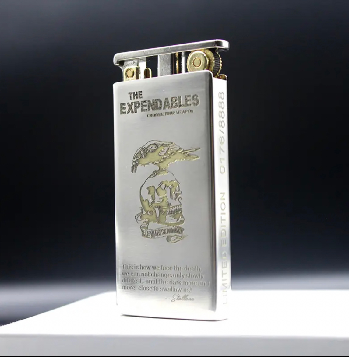 🔥Limited Edition LOS MERCENARIOS - Pocket Lighter - Brass, Steel (stainless)